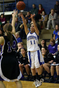 Haley Montgomery scored 16 points off the bench for Bryant.