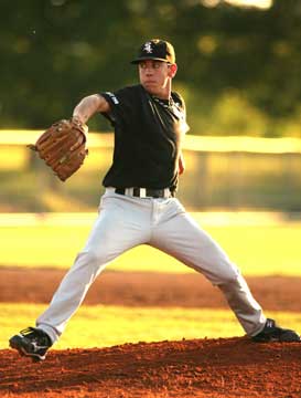 Trent Daniel gave up a run on three hits with four walks and 13 strikeouts in five innings Friday night. (Photo by Rick Nation)