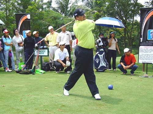 Three-time long drive champion Sean Fister.