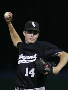 Austin Queck drew the starting assignment for Bryant on Sunday. (Photo by Rick Nation)