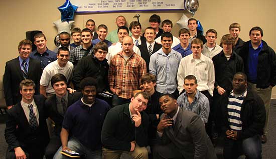 Bryant Hornets senior football players. (Photo courtesy of Carla Thomas)