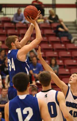 Quinton Motto (34) fires up a shot. (Photo by Rick Nation)