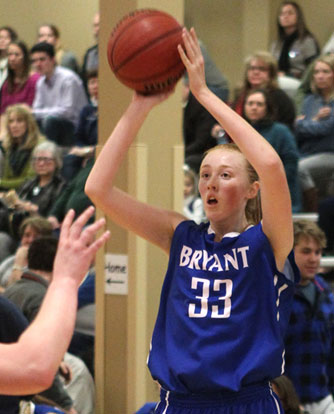 Rachael Miller hit a 3-pointer and finished with 8 points in Tuesday's win. (Photo by Rick Nation)