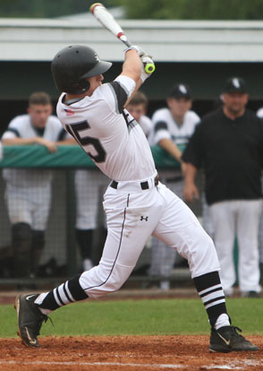 Christian Harp had an RBI single in the second inning. (Photo by Rick Nation)